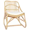 Image de Chaise vidaxl en rotin non pliable H. 78 cm interieur blanc