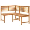 Image de Banc d angle de jardin 140 cm Bois solide d acacia