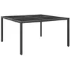 Image de Table de jardin Anthracite 130x130x72 cm Acier et verre