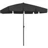 Image de vidaXL Parasol de Plage Abri de Soleil Parasol de Jardin Parasol de Patio Terrasse Extérieur Anti-UV Anti-décoloration Noir 200x125 cm