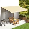 Image de Tissu de remplacement pour auvent Jaune et blanc 6x3,5 m