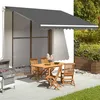 Image de Tissu de remplacement pour auvent Anthracite 4x3,5 m
