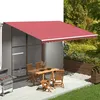 Image de Tissu de remplacement pour auvent Bordeaux rouge 5x3,5 m