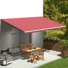 Image de Tissu de remplacement pour auvent Bordeaux rouge 6x3,5 m