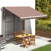 Image de Tissu de remplacement pour auvent Marron 4x3,5 m