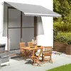 Image de Tissu de remplacement pour auvent Anthracite et blanc 3,5x2,5 m