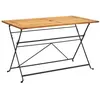 Image de Table a manger fixe sans tiroir vidaxl 4 personnes en bois massif 120 x 70 cm