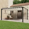 Image de vidaXL Tonnelle avec Toit à Persienne Belvédère de Jardin Pavillon d'Extérieur Tente de Réception Terrasse 3x4 m Crème Tissu 313927