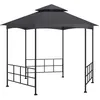Image de vidaXL Prieel met zijwanden 3,1x2,7 m antracietkleurig313933