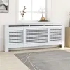 Image de vidaXL Cache-radiateur MDF Blanc 205 cm 325551
