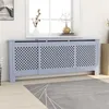 Image de vidaXL Cache-radiateur MDF Gris 205 cm 325557