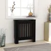 Image de vidaXL Cache-radiateur MDF Noir 78 cm 325560