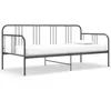 Image de Cadre de canapé lit sans matelas gris métal 90x200 cm
