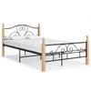 Image de Cadre de lit sans matelas noir métal 120x200 cm