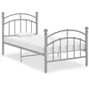 Image de vidaXL Bedframe metaal grijs 90x200 cm324969