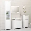 Image de vidaXL Ensemble de meubles de salle de bain 4pcs Blanc Bois ingénierie3056889