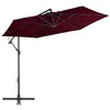 Image de vidaXL Zweefparasol met aluminium paal 300 cm bordeauxrood313754
