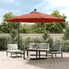 Image de vidaXL Parasol de Jardin en Porte-à-faux avec Lumières LED, Pare-soleil de Patio, Abri de Soleil Terrasse Extérieur, Terre 313783