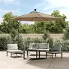 Image de vidaXL Tissu de remplacement pour parasol déporté taupe 300 cm 313806