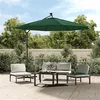 Image de vidaXL Tissu de Remplacement pour Parasol Déporté Tissu de Rechange de Parasol de Jardin Extérieur Anti-UV Anti-décoloration Vert 350 cm