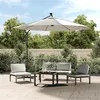 Image de vidaXL Tissu de remplacement pour parasol déporté Blanc sable 350 cm 313813