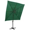Image de vidaXL Parasol de Jardin à 4 Niveaux avec Mât en Aluminium, Pare-soleil de Patio, Abri de Soleil, Parasol de Plage Terrasse, 313821