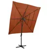 Image de vidaXL Parasol de Jardin à 4 Niveaux avec Mât en Aluminium, Pare-soleil de Patio, Abri de Soleil, Parasol de Plage Terrasse, 313825