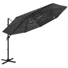Image de vidaXL Parasol de Jardin à 4 Niveaux avec Mât en Aluminium, Pare-soleil de Patio, Abri de Soleil, Parasol de Plage Terrasse, 313830