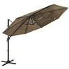 Image de vidaXL Parasol de Jardin à 4 Niveaux avec Mât en Aluminium, Pare-soleil de Patio, Abri de Soleil, Parasol de Plage Terrasse, 313831