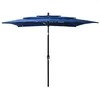 Image de vidaXL Parasol 3-laags met aluminium paal 2,5x2,5 m azuurblauw313843