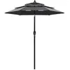 Image de vidaXL Parasol de Jardin à 3 niveaux avec Mât en Aluminium, Pare-soleil de Patio, Abri de Soleil, Parasol de Plage Terrasse, 313854
