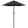 Image de vidaXL Parasol de Jardin à 3 niveaux avec Mât en Aluminium, Pare-soleil de Patio, Abri de Soleil, Parasol de Plage Terrasse, 313858