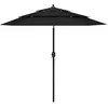 Image de vidaXL Parasol de Jardin à 3 niveaux avec Mât en Aluminium, Pare-soleil de Patio, Abri de Soleil, Parasol de Plage Terrasse, 313866