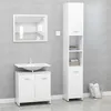 Image de Ensemble de meubles de bain 3 pcs Blanc Bois d ingénierie