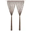 Image de vidaXL Gordijn macramé 140x240 cm katoen taupe323982
