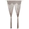 Image de vidaXL Gordijn macramé 140x240 cm katoen taupe323983