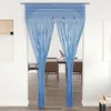 Image de vidaXL Rideau en macramé, Bleu 140x240 cm Coton