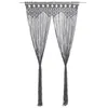Image de vidaXL Gordijn macramé 140x240 cm katoen antraciet323995