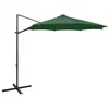 Image de vidaXL Parasol de Jardin en Porte-à-faux avec Mât et Lumières LED, Pare-soleil de Patio, Abri de Soleil Terrasse Extérieur, 312337