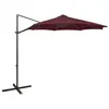 Image de vidaXL Parasol de Jardin en Porte-à-faux avec Mât et Lumières LED, Pare-soleil de Patio, Abri de Soleil Terrasse Extérieur, 312342