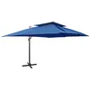 Image de vidaXL Parasol de Jardin en Porte-à-faux avec Double Toit, Pare-soleil de Patio, Abri de Soleil, Parasol de Terrasse 312379