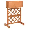 Image de vidaXL Jardinière à treillis de jardin Orange 45x30x74cm Bois de sapin