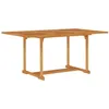 Image de Table de jardin 150x90x75 cm Bois de teck massif