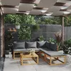 Image de Salon de jardin modulable Vidaxl bois massif gris 6 personnes 70 x 68 x 60 cm 6 pieces