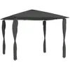 Image de vidaXL Prieel met paalhoezen 160 g/m² 3x3x2,6 m antracietkleurig313607