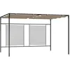 Image de vidaXL Prieel met uittrekbaar dak 180 g/m² 3x4x2,3 m taupe313624