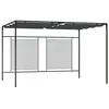 Image de vidaXL Prieel met uittrekbaar dak 180 g/m² 4x3x2,3 m antracietkleurig313625