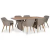 Image de vidaXL 7-delige Tuinset met kussens poly rattan zwart3057814