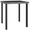 Image de Table à dîner de jardin Gris 70x70x73 cm Résine tressée