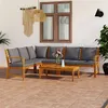 Image de Salon de jardin modulable vidaxl 5 pieces 60.5 x 100 x 81 cm 2 personnes